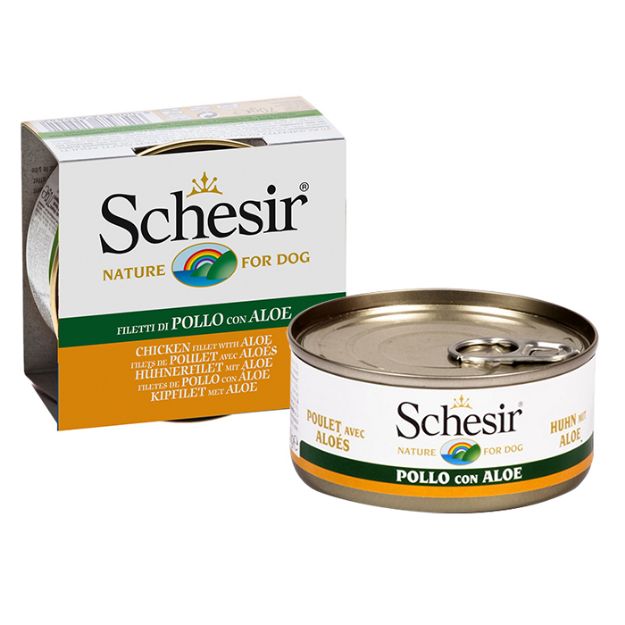 Picture of Schesir Jel Tavuk Etli ve Aloeveralı Köpek Konserve 150 gr