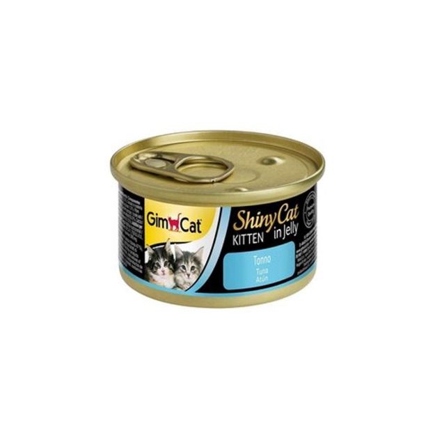 Picture of Gimcat ShinyCat Kitten Jel İçinde Ton Balıklı Yavru Kedi Konservesi 70 gr