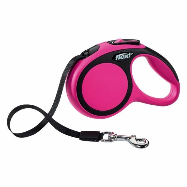 Flexi New Comfort Şerit Köpek Uzatma Tasma Large 8 metre Pembe resmi