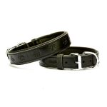 Picture of Konfor Deri Pati Desenli Boyun Tasması Siyah 4x57-65cm Sbt4036lblack