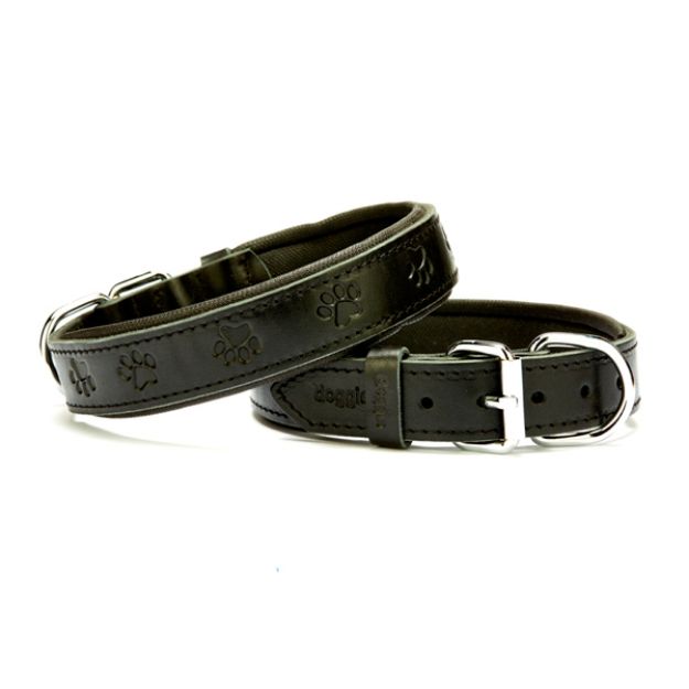 Picture of Konfor Deri Pati Desenli Boyun Tasması Siyah 4x57-65cm Sbt4036lblack