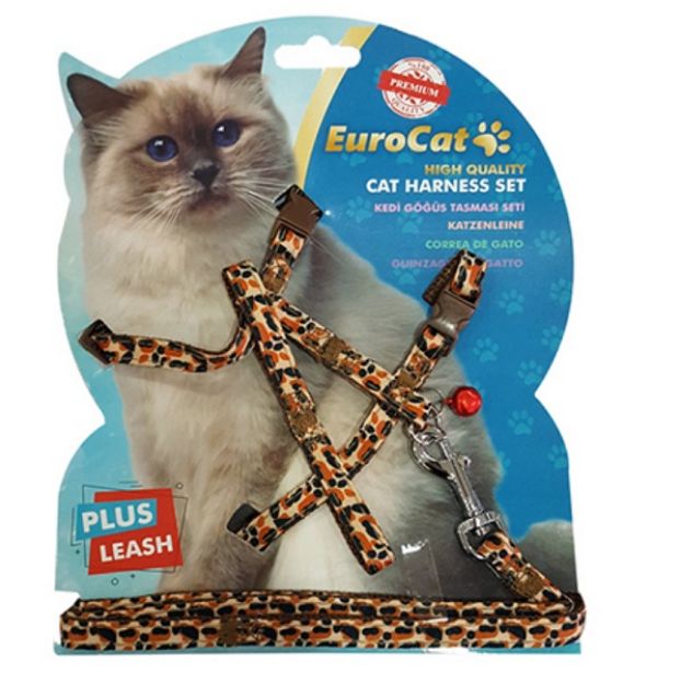 Eurocat Kedi Göğüs Tasması Leopar Desenli resmi