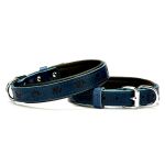 Picture of KONFOR DERİ PATİ DESENLİ BOYUN TASMASI ROYALMAVİ 2X35-40CM SBT2036MROYALBLU