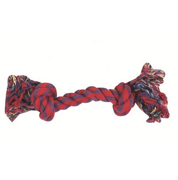 Picture of Flamingo Düğümlü Köpek Kemik Diş İpi Küçük 22 cm
