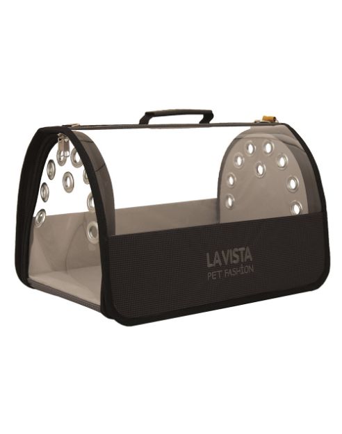 Lavista Şeffaf Flybag Pet Taşıma Çantası Füme 26x43x27h Cm resmi