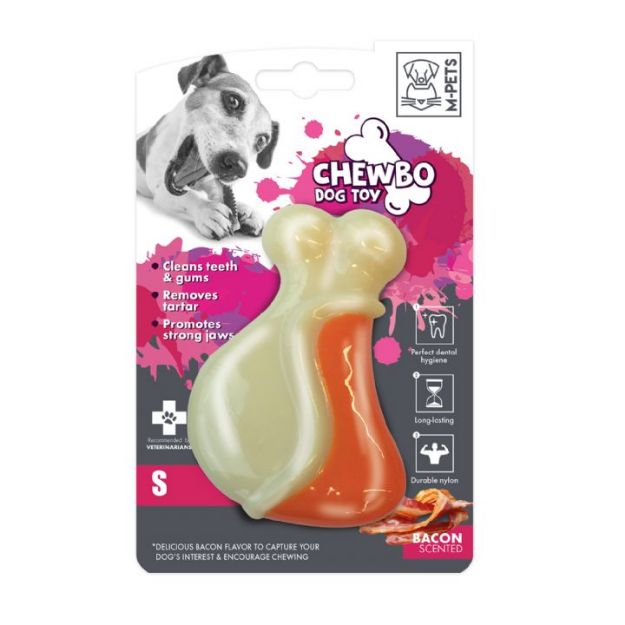 M-Pets Chewbo Leg Dental Et Aromalı Köpek Oyuncağı (S) resmi