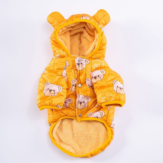 Picture of Pawstar   Yellow Teddy Puff Raincoat