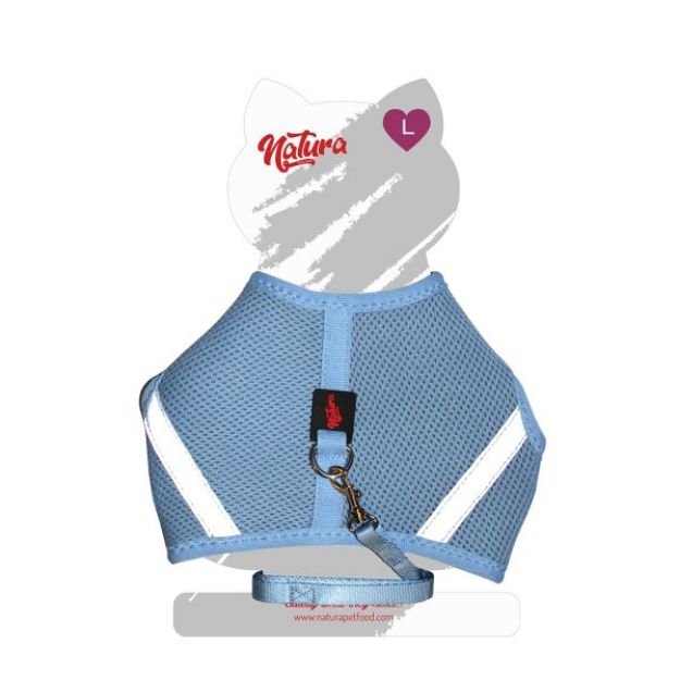 Natura Aır Net Harness For Cats - Blue L  resmi