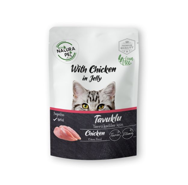 Picture of Eco Natura Pet Tavuklu Yavru Kedi Konservesi Pouch 85 Gr