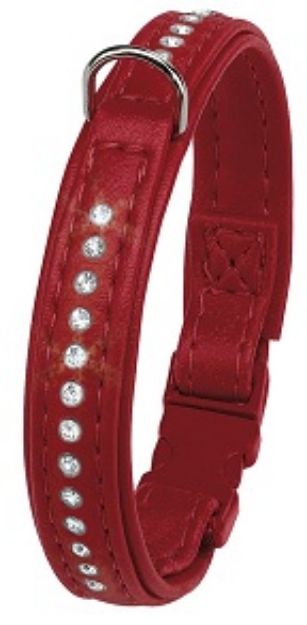 Picture of Ferplast Taşlı Kedi Boyun Tasması 12 mm X 19 cm Kırmızı
