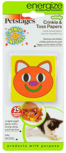 Petstages Crinkle & Toss Catnip Kokulu Kağıt Kedi Oyuncağı resmi