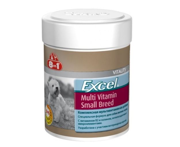 Picture of 8IN1 Excel Küçük Irkların Yetişkin Köpekleri İçin Multivitamin 70 Tab.