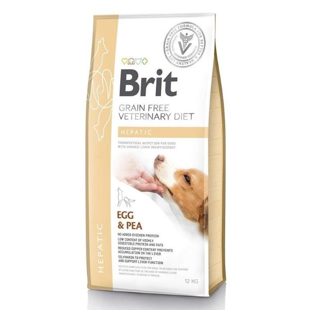 Picture of Brit Veterinary Diet Hepatic Karaciğer Yetmezliği Tahılsız Köpek Maması 12K