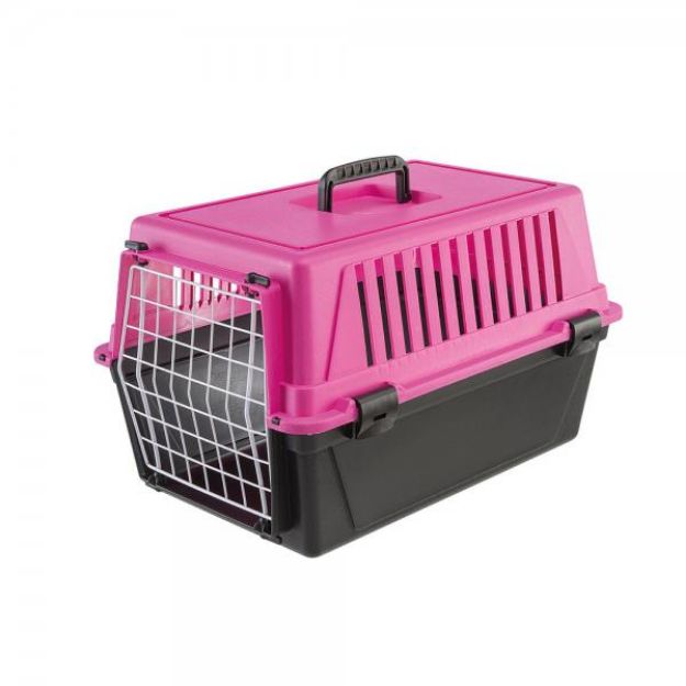 Picture of Ferplast Atlas 10 Plastik Kedi ve Köpek Taşıma Çantası 32x48x29cm (Fuşya)