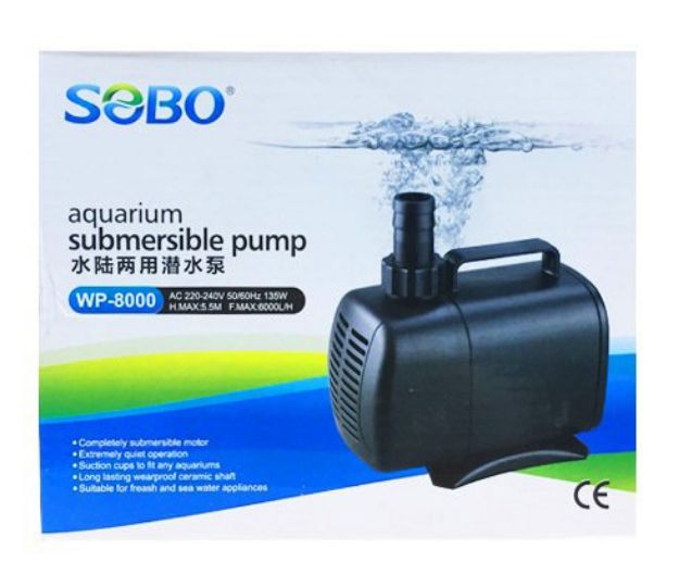 Picture of Sobo WP-8000 Akvaryum Kafa Motoru 135W 6000 Lt/h