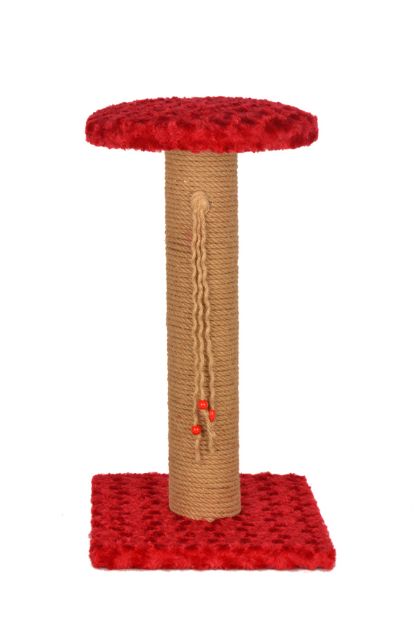 Picture of PetPretty Oturaklı Kedi Tırmalama Tahtası 50 Cm Kırmızı