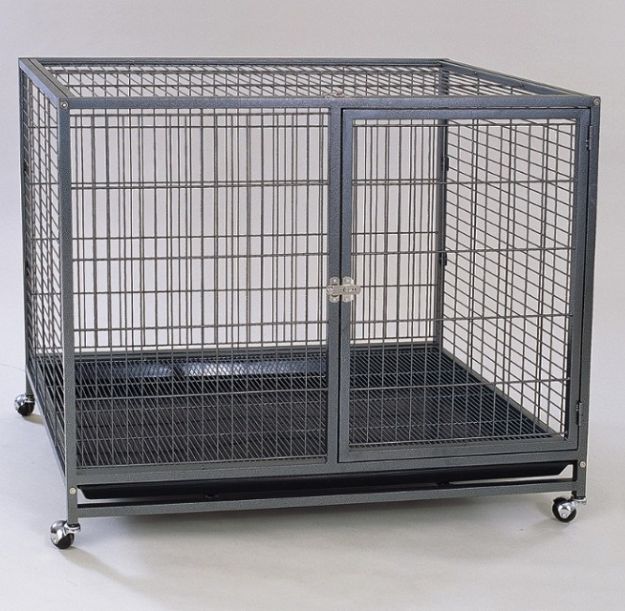 Dayang Köpek Kafesi Galvaniz Tekerlekli 110 cm x 70 cm x 90 cm resmi