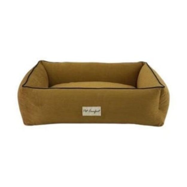 Pet Comfort Golf Kedi Kopek Yatak Hardal Parliament Mavi S 75x60 7859 resmi