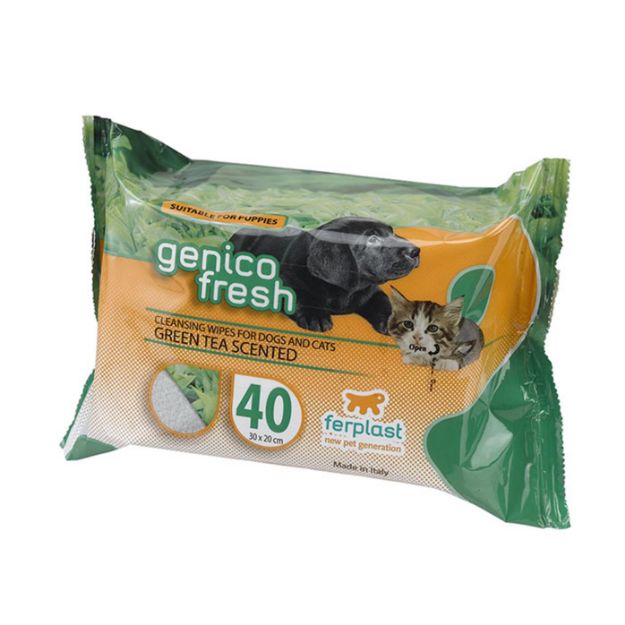 Picture of Genıco Fresh Kedi-Köpek Islak Mendil / Yeşil Çay
