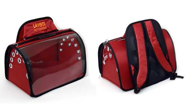LAVİSTA Tomris Şeffaf Sırt Flybag Kırmızı  resmi