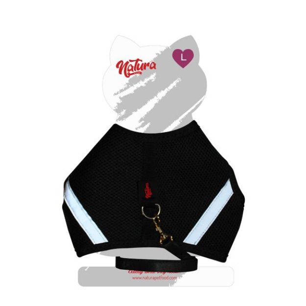 Natura Aır Net Harness For Cats - Black L resmi
