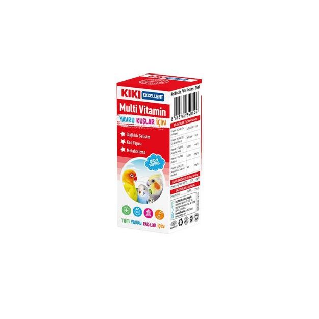 Picture of KIKI Excellent Yavru Kuşlar İçin Multivitamin 25 Ml