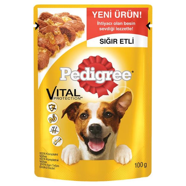 Picture of Pedigree Pouch Yetişkin Köpek Konservesi Sığır Etli 100 gr