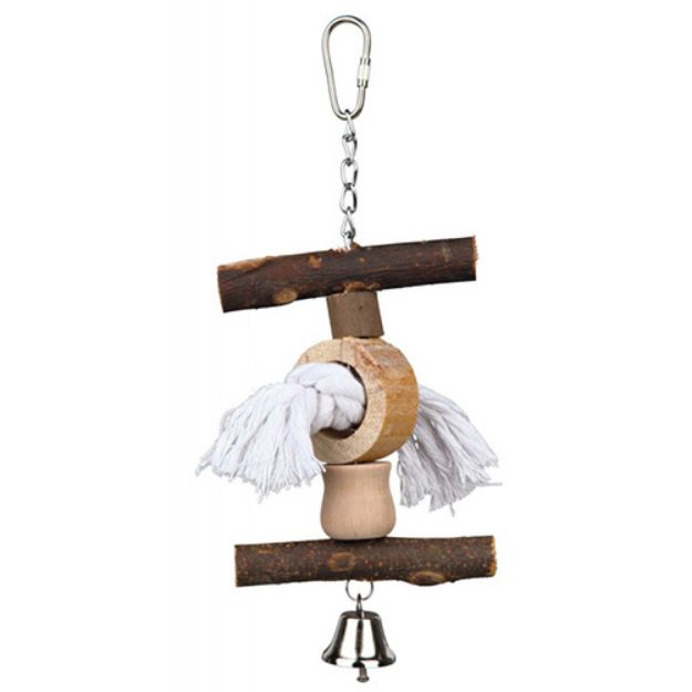 Picture of Trixie Doğal Kuş Oyuncağı, Askılı, Zilli, 20 Cm