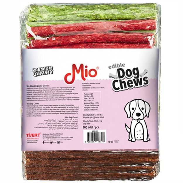 Picture of Mio Munchy Çubuk Köpek Çiğneme Kemiği 12 Cm 8 G 100 Lü