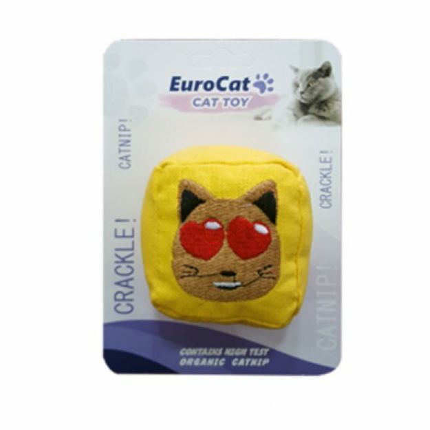 Picture of Eurocat Catnipli Kedi Oyuncağı Kedi Suratlı Küp