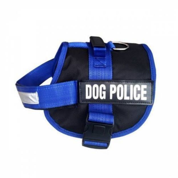 Picture of Dog Police Tasma Büyük Mavi