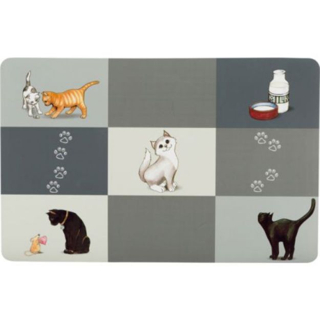 Picture of Trixie Kedi Mama ve Su Kabı Servisi, 44x28cm, Gri