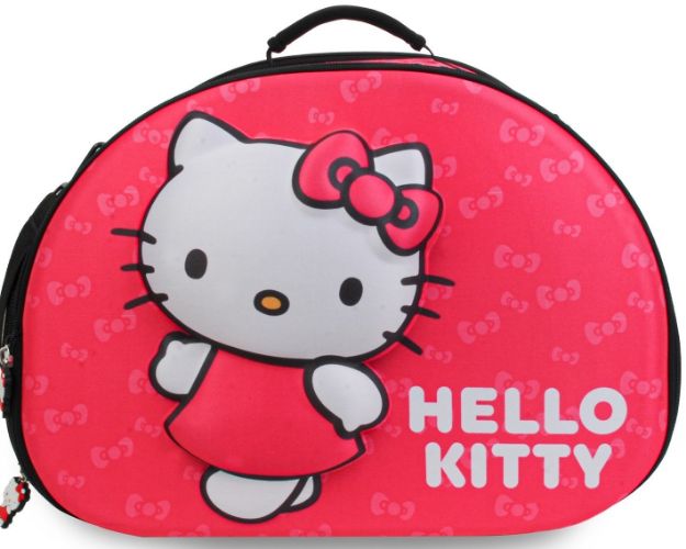 Hello Kitty Kedi Köpek Taşıma Çantası 3D Kabartmalı Pembe resmi