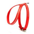 Doggie Kristal Taşlı Flotter Yavru Köpek Göğüs Tasması Kırmızı YGT-51 XS resmi