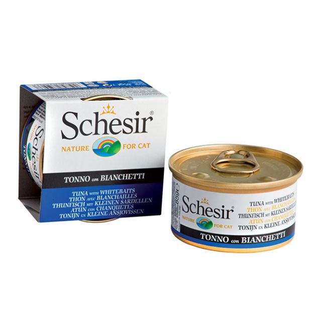 Picture of Schesir Jel Ton Balıklı ve Ringa Balıklı Kedi Konservesi 85 gr