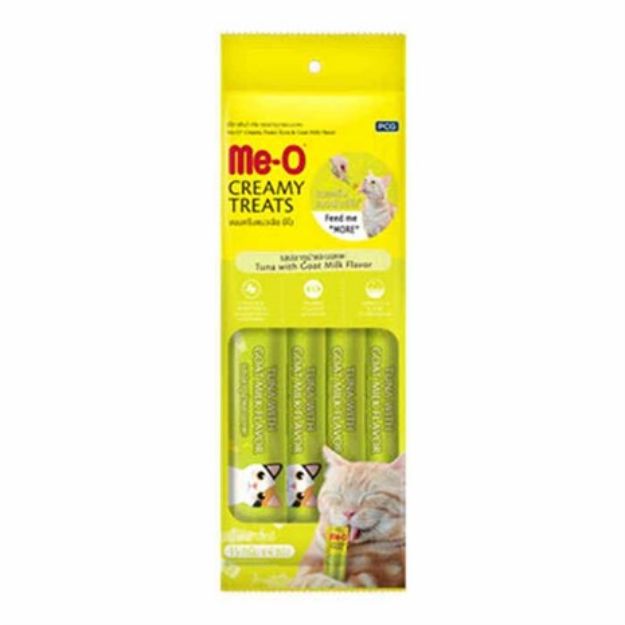 Picture of Me-O Creamy Treats Ton Balığı Ve Keçi Sütlü Kedi Ödül Maması 4x15 gr