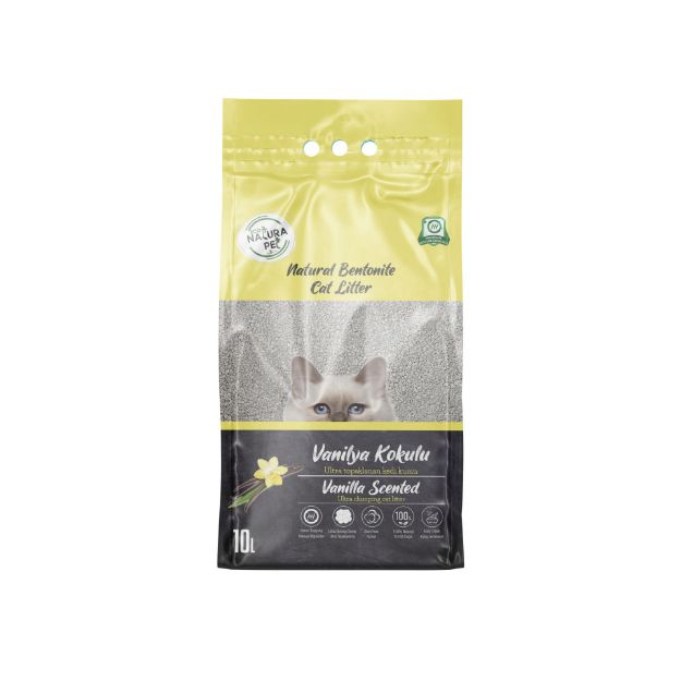Picture of Eco Natura Pet Vanilya Kokulu İnce Taneli Bentonit Kedi Kumu 10Lt