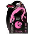 Picture of Flexi New Classic İpli Small Otomatik Gezdirme 5 Mtr Pembe