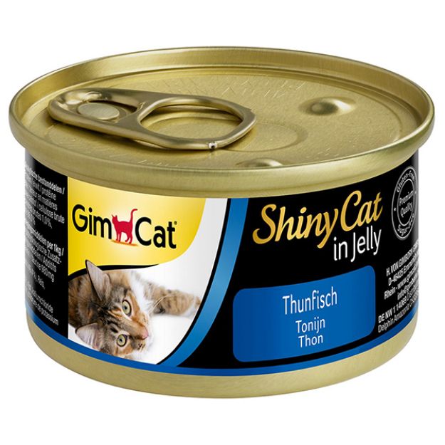 Picture of Gimcat ShinyCat Jel İçinde Ton Balıklı Kedi Konservesi 70 gr