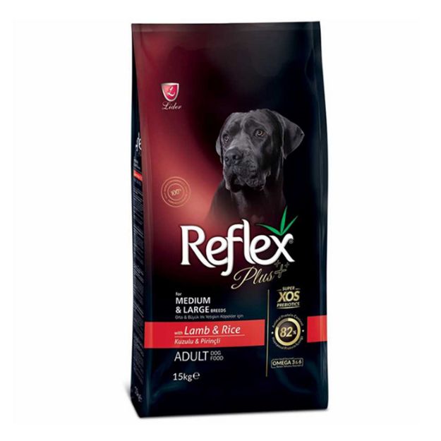 Picture of Reflex Plus Adult Medium Large Dog Kuzulu Büyük Irk Yet. Köpek Maması 15 kg