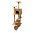 Natura Kedi Tırmalama Evi Miss Cat Acık Kahve 55 x 45 x 130 Cm resmi