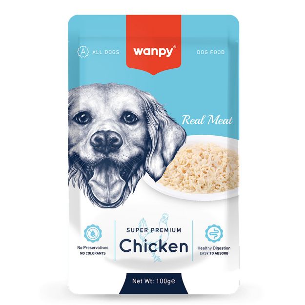 Picture of Wanpy Pouch Tavuklu Yaş Köpek Maması 100 G