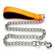Picture of Doggie Comfort Dokuma Saplı Köpek Gezdirme Zincir Turuncu
