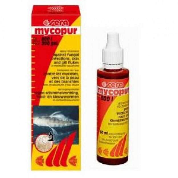 Picture of Sera Mycopur Akvaryum Balıkları İçin Parzit Beyaz Benek İlacı 50 ml