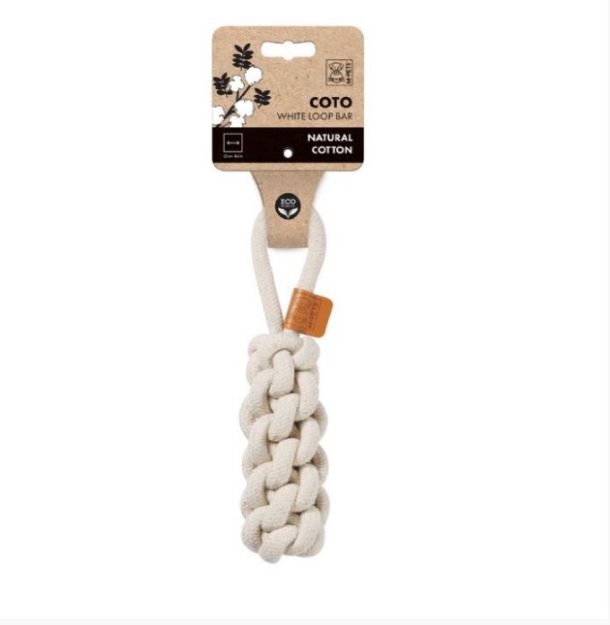 M-Pets Coto Whıte Loop Bar 22Cm Örgü Oyuncak resmi