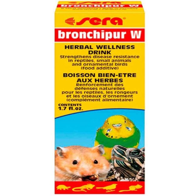 Picture of Sera Bronchipur W Kuş, Kemirgen ve Sürüngen Sıvı Sağlık Takviyesi 50 ml