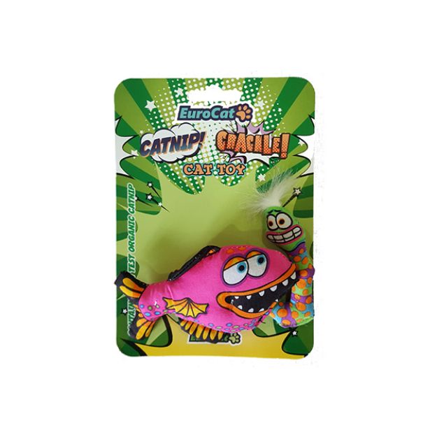 Picture of Eurocat Catnipli Kedi Oyuncağı Yemli Pembe Balık