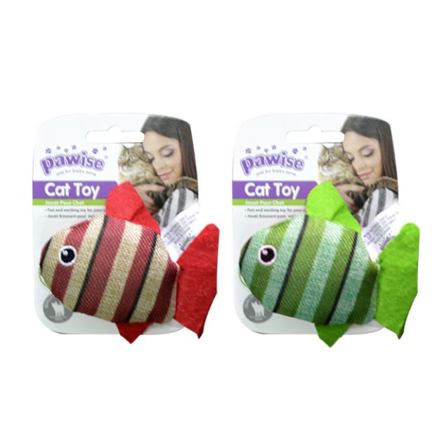 Picture of Pawise Kedi Oyuncağı Striped Cat Toy-Balık