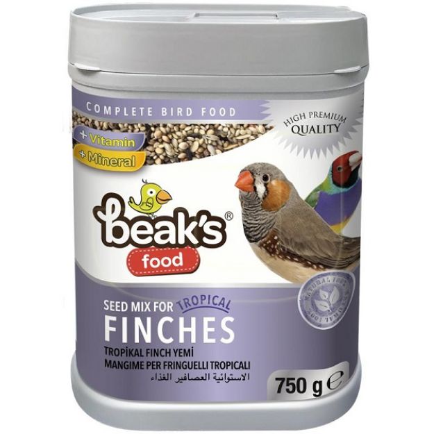 Picture of Beaks Tropikal Finch Kuş Yemi 750 gr