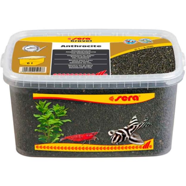 Picture of Sera Gravel Antrasit Akvaryum Kumu 1-3 mm 6 Lt